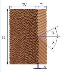 Große kubische Zellulose- und Verdunstungskühlplatten für Geflügelfarmen, Modell 7090/5090, große Ausführung - Product Image 2