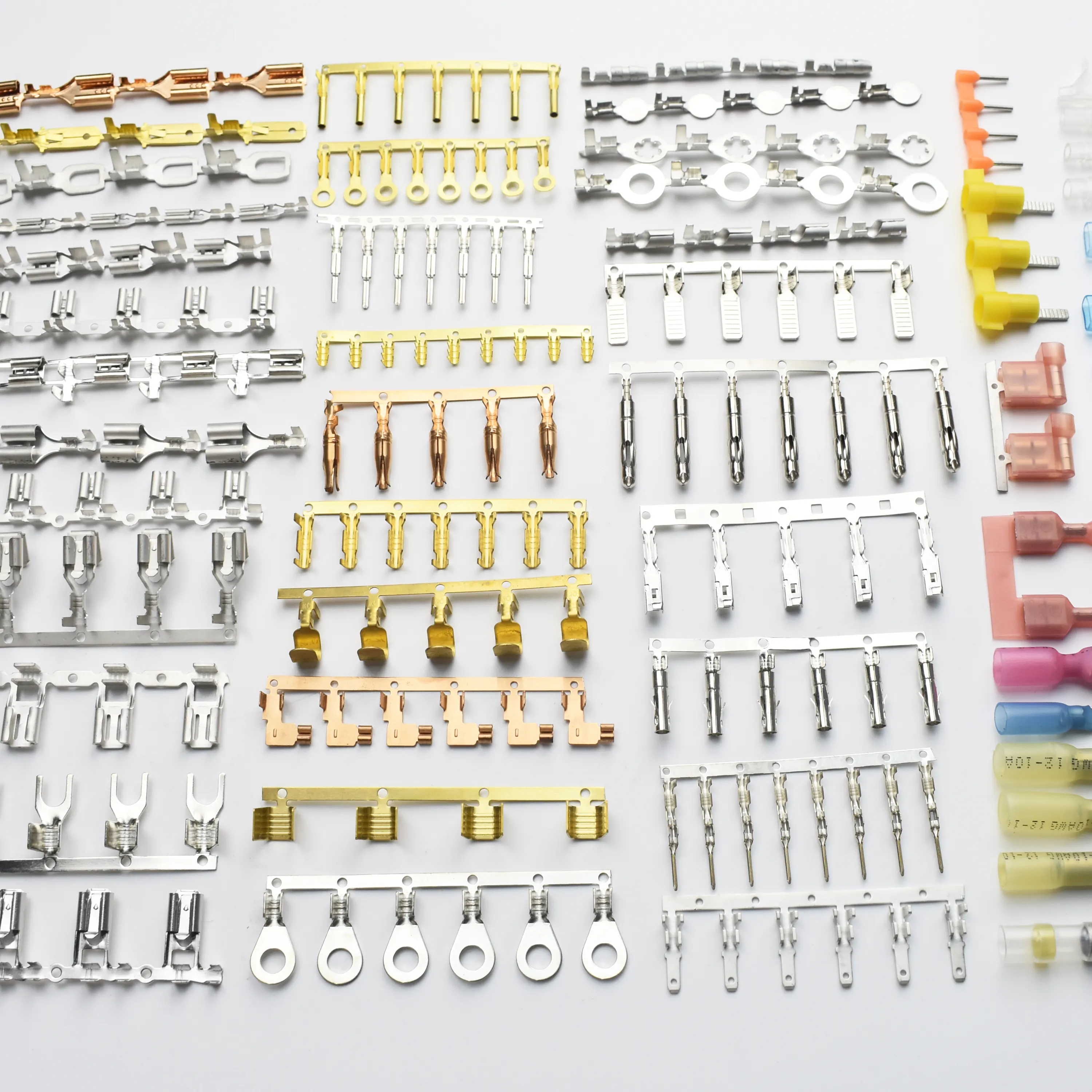 QWT-conectores de terminales de Cable de diferentes tipos, horquilla a tope sin aislar, 110, 187, 6,3, 2,8, 205, 250, 4,8