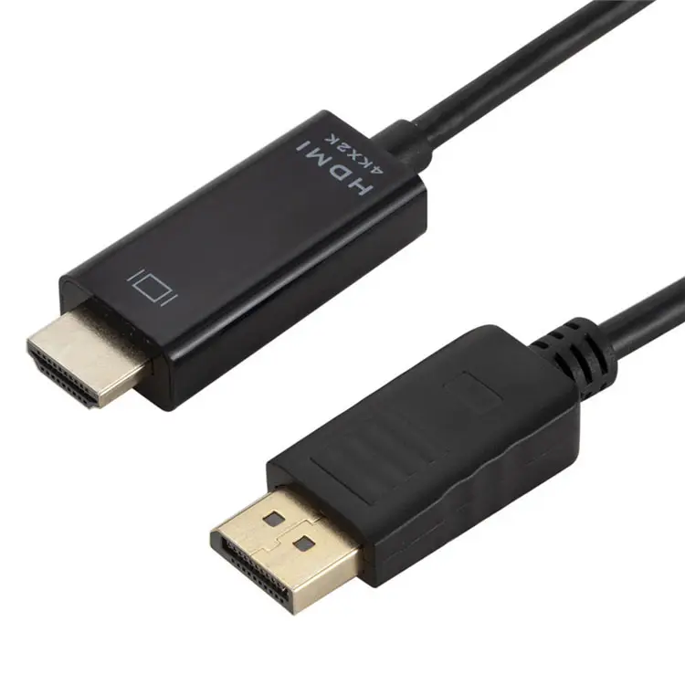 High Quality 4K UHD Gold-Plated 1m 1.8m Display Port To HDMI cable for Macbook Pro Air TV 3d 4k