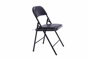 Silla Plegable Negra a Bajo Precio Sillas Plegables de Estudio de Alta Calidad Silla Individual de Cuero para Estudiante de Mobiliario Escolar - Product Image 4