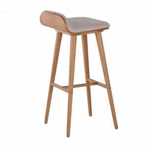 <span class=keywords><strong>Tabouret</strong></span> <span class=keywords><strong>de</strong></span> <span class=keywords><strong>bar</strong></span> moderne rembourré en tissu avec pieds en bois massif, chaise sans dossier <span class=keywords><strong>de</strong></span> hauteur comptoir pour restaurant et mobilier <span class=keywords><strong>de</strong></span> <span class=keywords><strong>bar</strong></span> - Product Image 3
