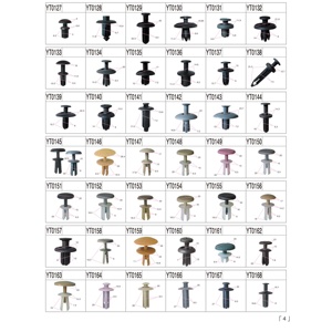 Attaches des véhicules à moteur en <span class=keywords><strong>plastique</strong></span> transparentes blanches et agrafes automatiques d'attaches pour des voitures - Product Image 1