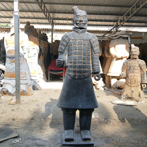 Guerrero <span class=keywords><strong>de</strong></span> terra algodón chino, tamaño real, para estatuas <span class=keywords><strong>de</strong></span> jardín - Product Image 5