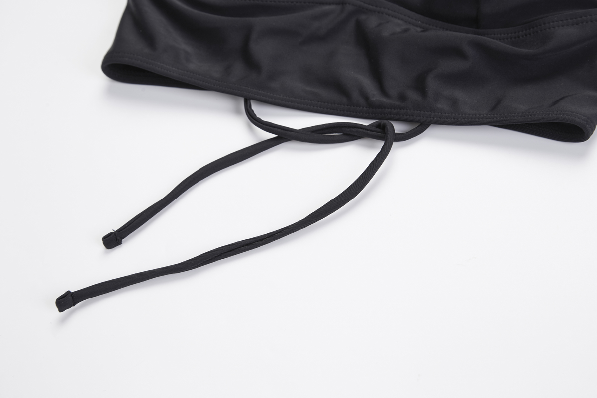 2022 HOT SALE sexy solid black color bikini swimsuit