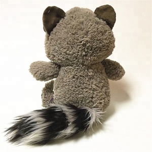 Juguete de Peluche de <span class=keywords><strong>Mapache</strong></span> Gris de Marca Privada, Juguete de Peluche de Animales de Zoológico, Venta al por Mayor, Barato, Lindo, Personalizado con Logotipo, Juguete de Peluche Suave para Niños - Product Image 3