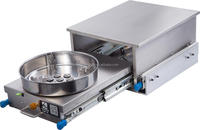 Cuisine coulissante pour camping-car en acier inoxydable 304, cuisinière à gaz à un brûleur, allumage électronique, mini caravane, camping-car, argent, Guangrun