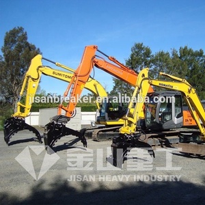 PC200รถขุดคว้าถัง,ถังหนีบ,ZX200ถังหนีบคว้า