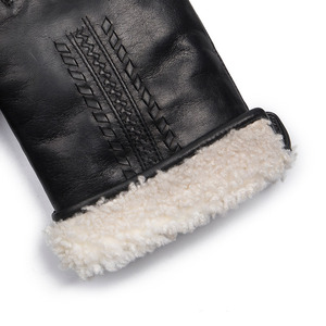 <strong>Mens</strong> Thick <strong>Black</strong> Handjob Goatskin Driving <strong>Leather</strong> <strong>Gloves</strong> in Europe for <strong>Men</strong> - Product Image 6