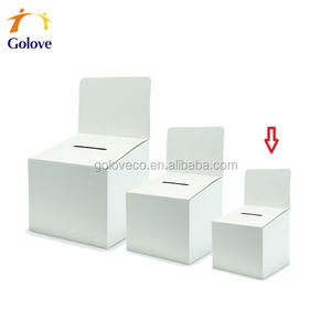 折叠式瓦楞捐款箱、投票箱立捐款箱 - Product Image 1