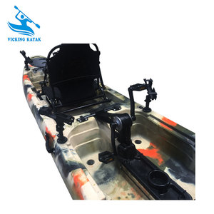 เรือคายัคแบบใช้เท้าถีบ 2 ที่นั่ง สำหรับตกปลา ทำจากวัสดุ LLDPE เหมาะสำหรับการตกปลา พักผ่อนหย่อนใจ ในทะเลสาบและแม่น้ำ - Product Image 4