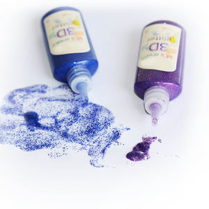 <span class=keywords><strong>Pintura</strong></span> de tela con purpurina <span class=keywords><strong>Dimensional</strong></span> 3D de moda 6PK - Product Image 4