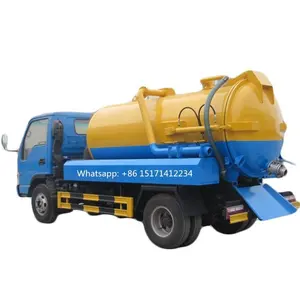 Brand JAC Vacuum Truck 5000l Sewage Suction Tanker Truck Vacuum Sewage Cleaning Suck Truck for Sale China Diesel Euro 2 Manual