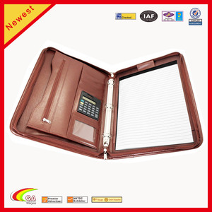 Nâu da dây kéo điều Hành Vòng chất kết dính <span class=keywords><strong>A3</strong></span> tập tin thư mục nghệ thuật danh mục đầu tư trường hợp - Product Image 2