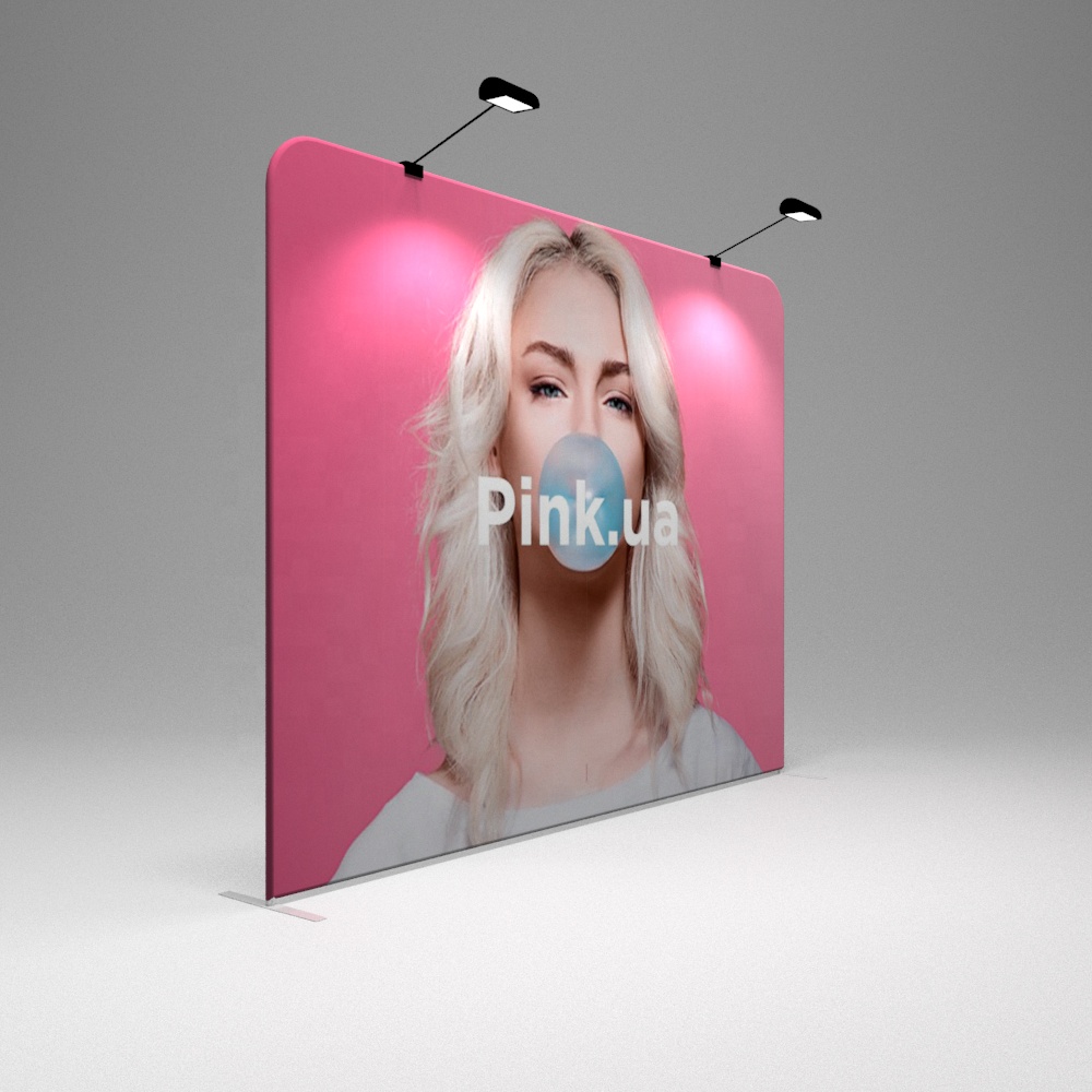 Портативный 8 футов 10 футов 20 футов алюминиевая рама наволочка Натяжная ткань фон стенд фото стенд