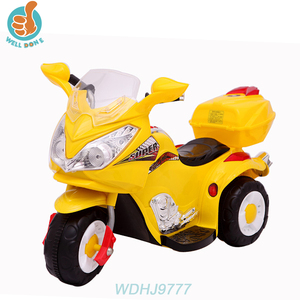 WDHJ9777 motociclette elettriche economiche per bambini bambini <span class=keywords><strong>moto</strong></span> tre ruote Happy Baby Ride On Toy Car con immagine del fumetto - Product Image 2