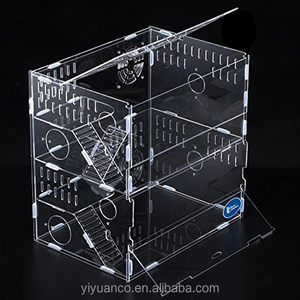 Commercio all'ingrosso Su Misura Acrilico Trasparente Gabbia del Criceto - Product Image 1
