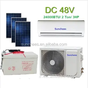 Guangzhou fábrica de energía solar sistema de aire acondicionado 12000btu