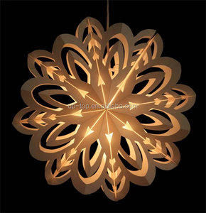 Nicroo Đèn Lồng Giấy Màu Trắng Giáng Sinh Kích Thước Tùy Chỉnh Đèn <span class=keywords><strong>LED</strong></span> Nhiều Màu Đèn Lồng Ngôi Sao Giấy Giáng Sinh Trang Trí Nền Tiệc - Product Image 3