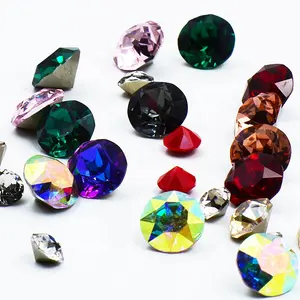 מפעל סיטונאי כל גדלים צבעים MC chatons גביש, קריסטל אבני חן עבור jewelries קריסטל