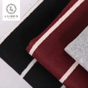 high quality 60% wool red white striped wool fabric for coat