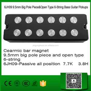 Bán buôn Guitar Điện và <span class=keywords><strong>Bass</strong></span> Pickups Series, 6JH09 9.5mm Cực Lớn Mảnh & Mở Loại 6-<span class=keywords><strong>String</strong></span> <span class=keywords><strong>Bass</strong></span> Guitar Pickups - Product Image 2