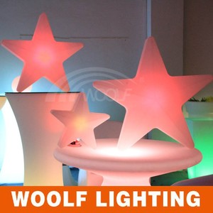 Chirstmas ornement LED minets cinq branches lumineux star pour le parti - Product Image 5