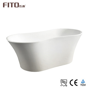 Guangdong Bas Prix 1700x750x580mm Blanc Ronde Couverte Center Acrylique Baignoire - Product Image 2