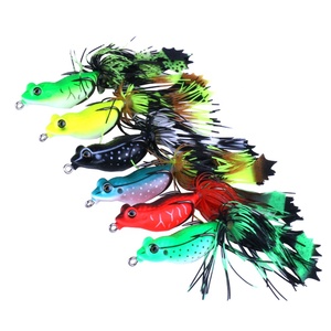 Hengjia – leurres <span class=keywords><strong>de</strong></span> pêche à la <span class=keywords><strong>grenouille</strong></span> en plastique souple, matériel attrayant, 55MM, 13G - Product Image 1