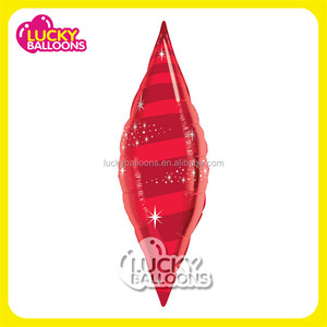 Varios colores grande en forma de cono llanura decoración de globos de papel de aluminio para el <span class=keywords><strong>centro</strong></span> <span class=keywords><strong>comercial</strong></span> - Product Image 1