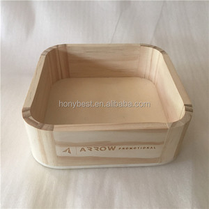 Unfinished Pine Wood Display Tray Organizer Round Corners Wood Gift <strong>Box</strong> Without Lid <strong>Empty</strong> Wooden <strong>Hamper</strong> Boxes for Package Gifts - Product Image 4