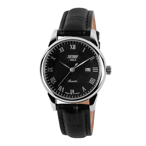 Di alta Qualità <span class=keywords><strong>SKMEI</strong></span> <span class=keywords><strong>9058</strong></span> Del Cuoio Genuino Degli Uomini di Lusso Da Polso Da Donna Orologio Delle Coppie di Modo Della Vigilanza