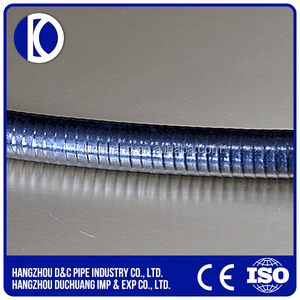 フレキシブル金属ホース亜鉛メッキ鋼コア<span class=keywords><strong>PVC</strong></span>ジャケット金属パイプ液体タイト鋼フレキシブルコンジット - Product Image 2