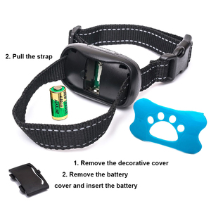 Tidak Ada Kejutan Manusiawi Kaki Desain Paten Menggonggong Kerah dengan Sensitivitas Disesuaikan Suara dan Getaran Anjing Anti Kulit Kerah