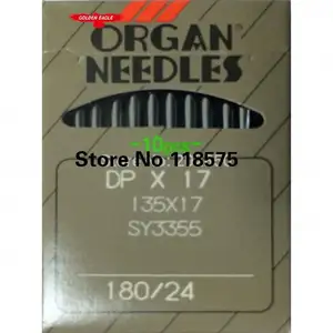 Japon Orijinal Organ Marka NeedlesDPX17, 180/24, Endüstriyel Bileşik Yem Dikiş Makineleri, Gibi JND, BROTHER, VB ..