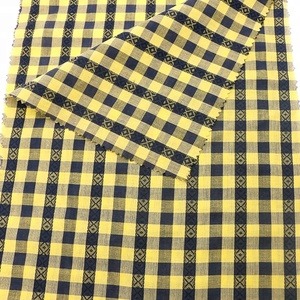 Sợi nhuộm kiểm tra dobby poplin cho áo sơ mi vải cotton - Product Image 3