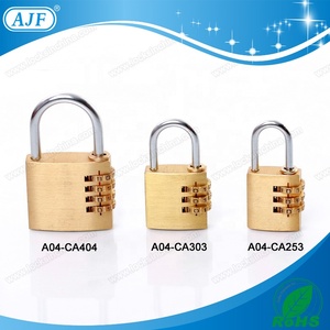 Candado de Combinación de Alta Seguridad para Gimnasio, de Latón Sólido, con Doble Palanca de Bloqueo, Serie A04, Marca AJF para el Mercado del Reino Unido - Product Image 3
