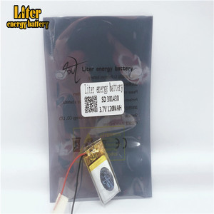 3,7 v lipo battery 301430 120 mAh small size rechargeable lithium polymer battery - Product Image 3