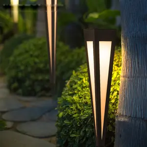 Solar Outdoor light waterproof modern simple lawn lamp courtyard landscape Garden lamp plug-in lighting