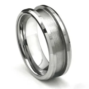 Aangepaste Groothandel Hoge Kwaliteit Hardmetalen Lege Ring Voor Inlay Sieraden Cores