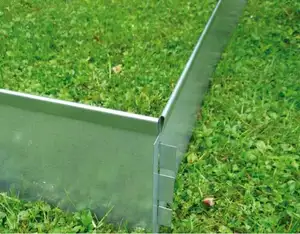 Ferrugem metal corten aço ferrugem gramado do jardim afiação 2.4 m para paisagem retendo parede