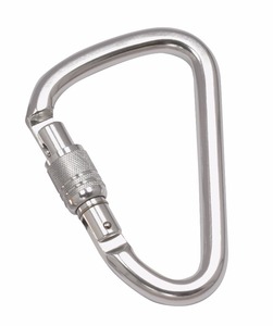 A726KW Mountaineering Red Rock Climbing Sports Aluminum Climbing Screw Lock Gate Carabiner - Product Image 5