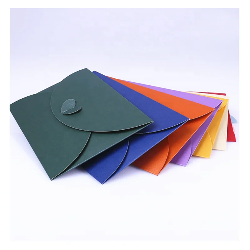 Custom made own logo design red kraft paper letter envelope Gift Envelope