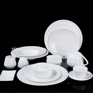 Hotel uso 12 personas blanco de cena de porcelana - Product Image 2