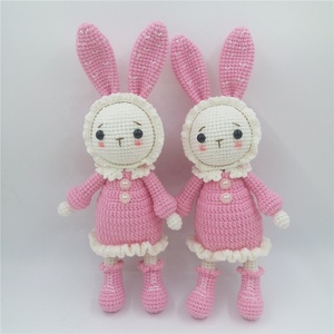 Decorazione per Cameretta, Giocattolo Organico all'Uncinetto per Neonati, Bambola Imbottita, Coniglietto Pasquale Amigurumi - Product Image 2