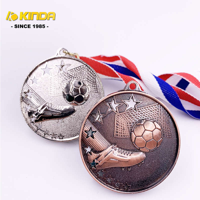 Venda barata design personalizado escola de metal, estrela, ginástica, futebol, esporte, ouro, bronze, prata