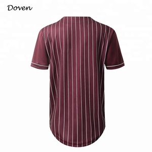 Antibacterial anti-UV breathable ピンストライプブランク baseball jerseys - Product Image 5