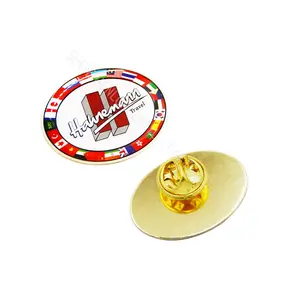 Badge Metal Pins Longzhiyu 15years Manufacture Customized Metal Enamel Pin Badge Birthday Pin Holiday Celebration Lapel Pin Souvenirs