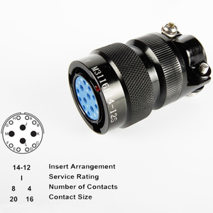 12 pin rond amphenol prise aviation socket <span class=keywords><strong>gros</strong></span> circulaire connecteur - Product Image 1