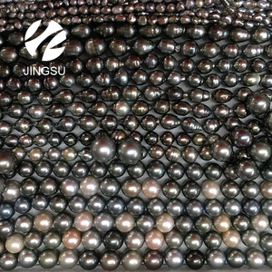 Negro perla tradicional <span class=keywords><strong>16</strong></span> pulgadas collares - Product Image 4