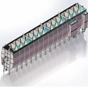 Large volume Screw chiller for Chicken in Slaughering Equipment Poultry processing line